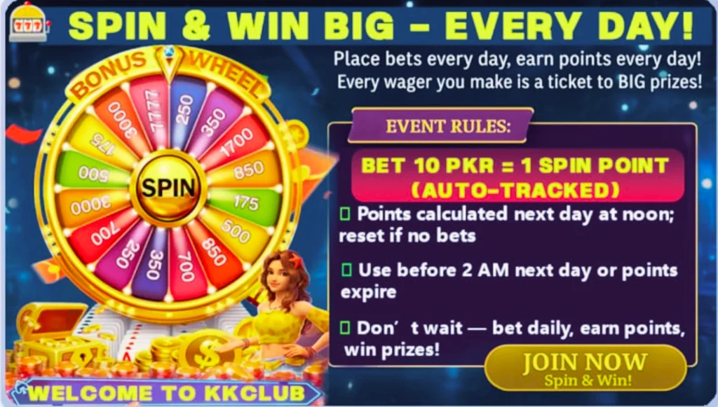 KK Club Spin and Win Big